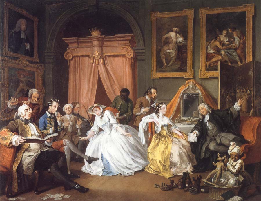 William Hogarth Marriage a la Mode IV The Toilette